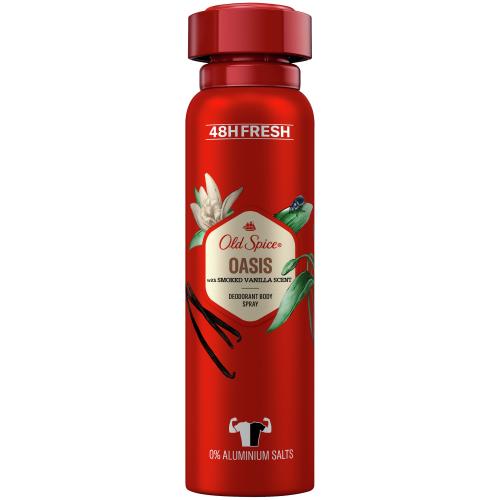 Old Spice Oasis 48h Deodorant Body Spray with Smoked Vanilla Scent Αποσμητικό Spray Σώματος για Άνδρες με Άρωμα Βανίλιας 150ml